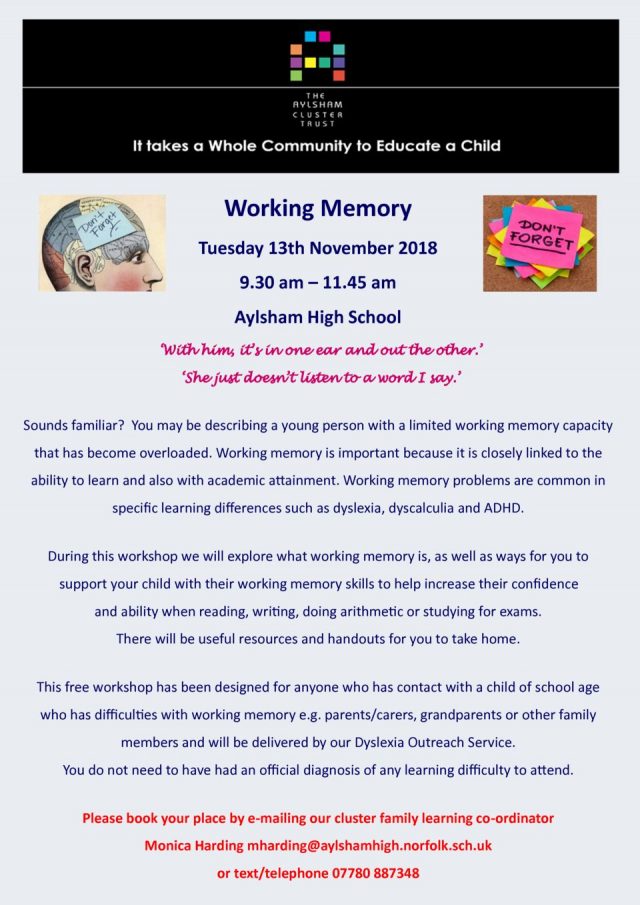 thumbnail of Dyslexia working memory 13th November 2018